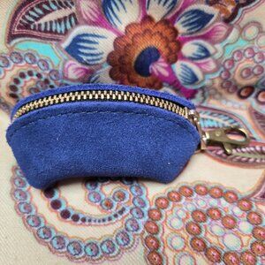 Portland Leather Goods Small Taco Keychain Joni Blue Leather